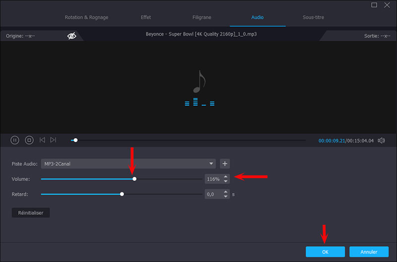 Améliorer l'audio