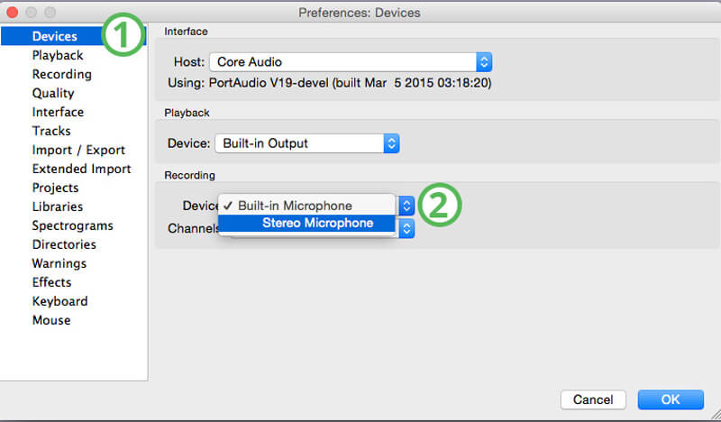 audacity for mac mini