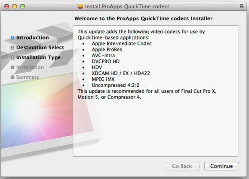 Installer le package de codec