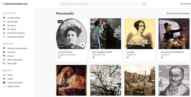 Télécharger des livres audio sur Litteratureaudio.com