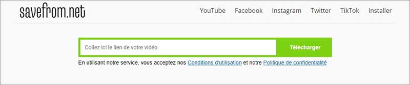 Télécharger la vidéo Instagram sur le bureau ou mobile via le site Savefrom.net