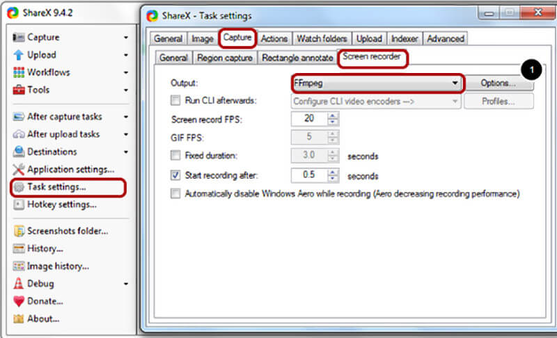 ffmpeg options modo