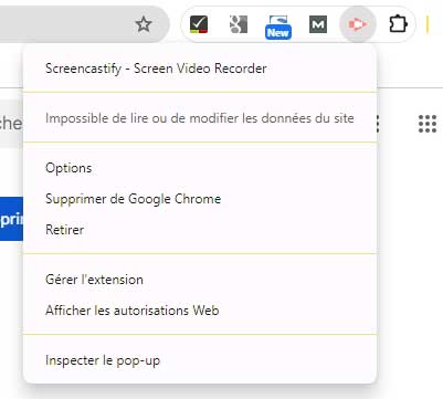 Supprimer Screencastify de Chrome