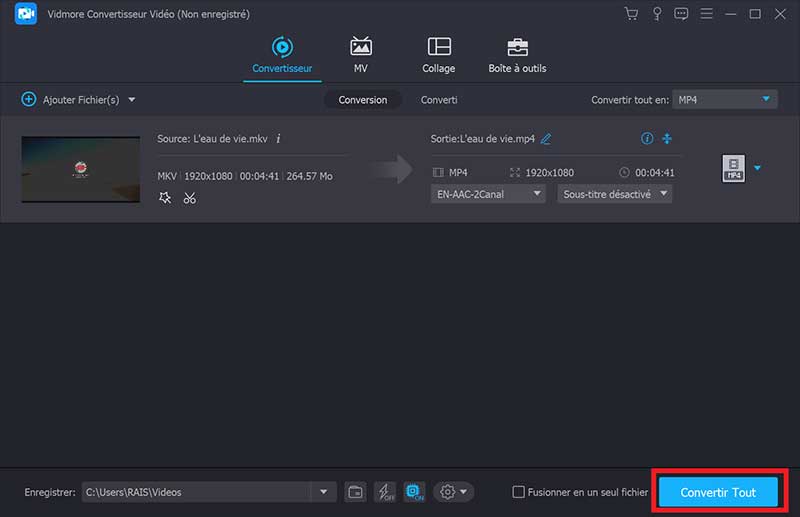 convertisseur mkv en mp4